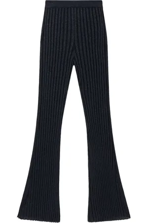 Stella McCartney Pantalones rectos de canalé