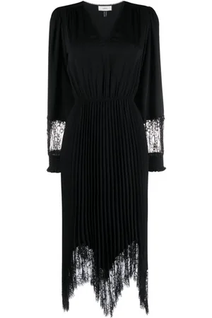 NISSA Vestido midi con ribete de encaje