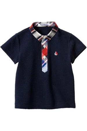 Familiar Polo con cuello en contraste