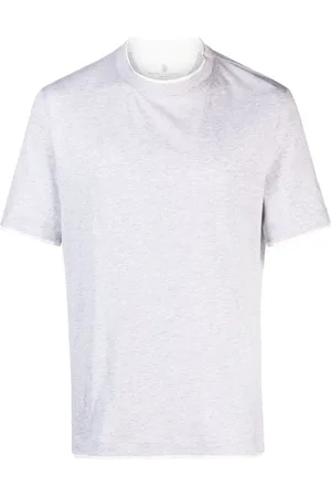 Brunello Cucinelli Camiseta con efecto a capas