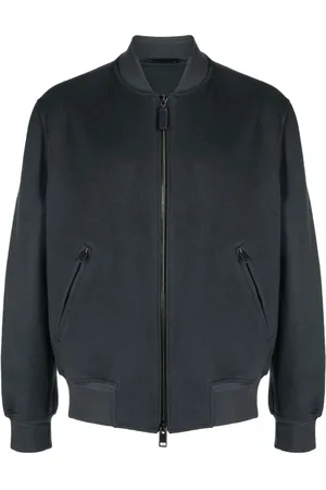 BRIONI Chaqueta bómber con efecto cepillado