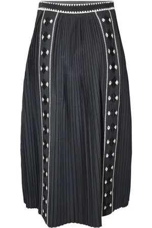 ULLA JOHNSON Falda midi Sabina plisada