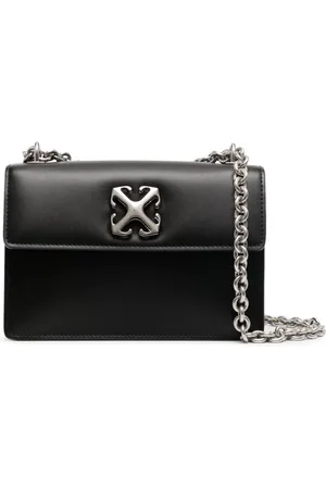 OFF-WHITE Bolso de hombro Jitney 2.0 con placa del logo