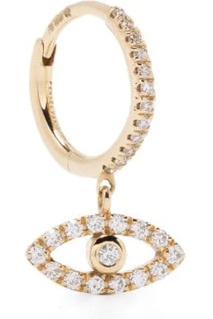 PERSÉE Pendiente Evil Eye en oro amarillo de 18 kt con diamantes