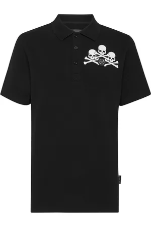 Philipp Plein Polo con logo Skull