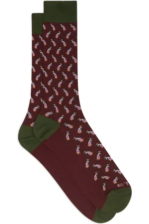 Etro Calcetines con motivo de cachemira