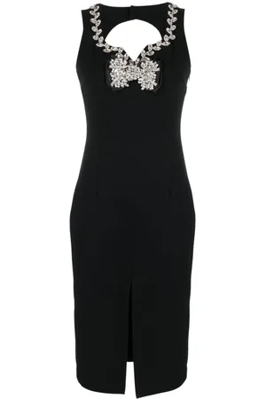LOULOU Vestido con aplique de cristales