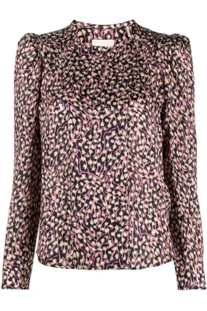 Isabel Marant Blusa Lensy con estampado gráfico