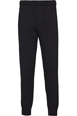 Prada Pantalones de chándal de punto fino