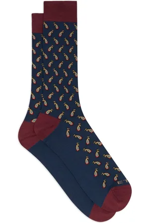 Etro Calcetines con motivo de cachemira