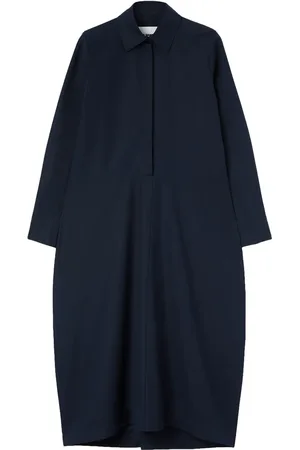 Jil Sander Vestido camisero de manga larga