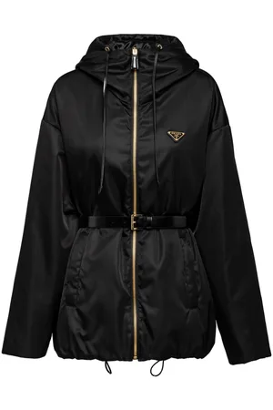Prada Chaqueta tipo blusón Re-Nylon con capucha