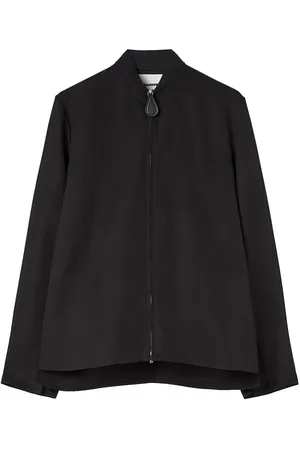 Jil Sander Shorts de sarga con cremallera