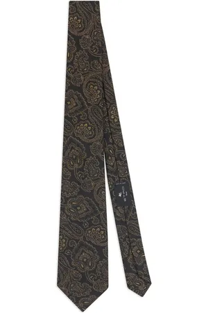 Etro Corbata con estampado de cachemira