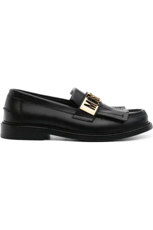 Moschino Mocasines con placa del logo