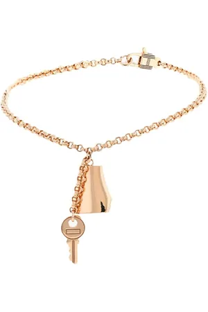 Hermès Pulsera Kelly Clochette pequeña en oro rosa 2020 pre-owned