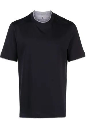Brunello Cucinelli Camiseta con efecto a capas