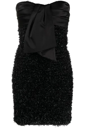 Balmain Vestido corto metalizado