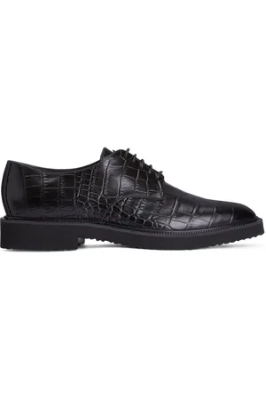 Giuseppe Zanotti Zapatos oxford con efecto de piel de cocodrilo