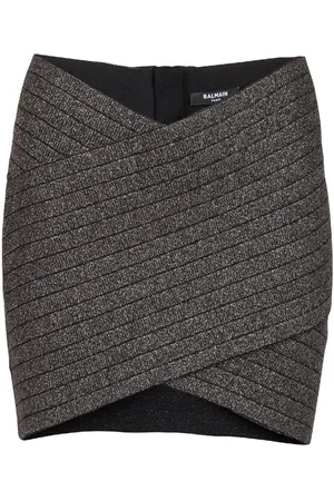 Balmain Minifalda a rayas
