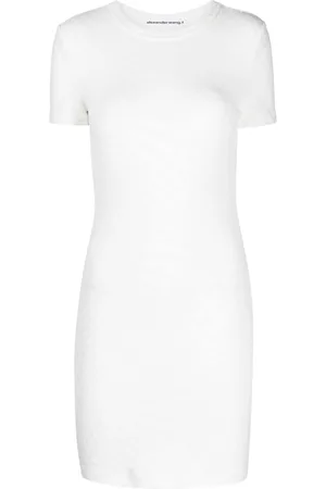 Alexander Wang Vestido corto con logo en relieve