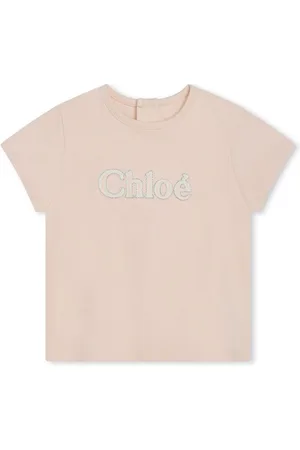 Chloé Camiseta con logo bordado