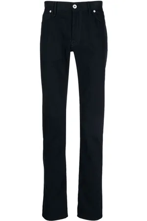 BRIONI Pantalones rectos con aplique del logo