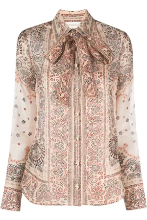 ZIMMERMANN Blusa Matchmaker con cuello lazado