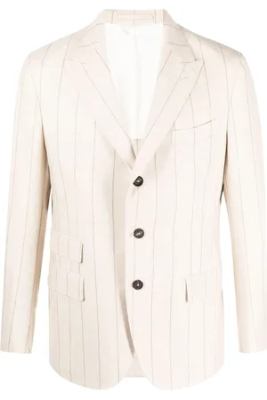ELEVENTY Blazer a rayas diplomáticas y botones