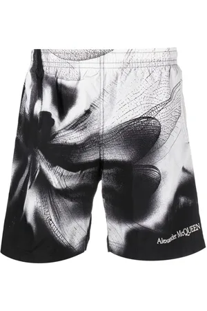 Alexander McQueen Bañador con estampado Dragonfly