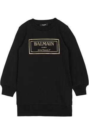 Balmain Vestido con logo estampado