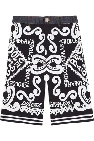 Dolce & Gabbana Bermudas vaqueras con estampado gráfico