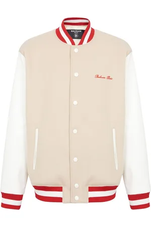 Balmain Chaqueta varsity con bordado Signature