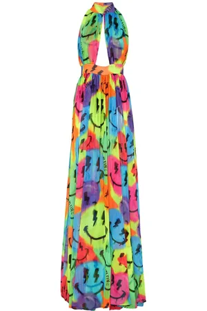 Philipp Plein Vestido largo Smile de gasa