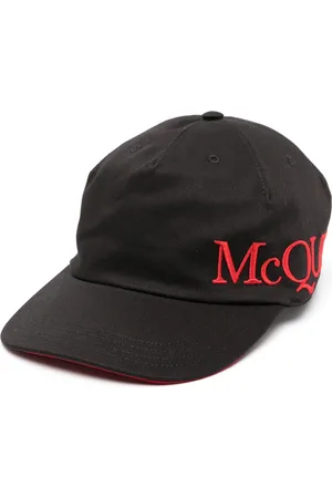 Alexander McQueen Gorra con logo bordado