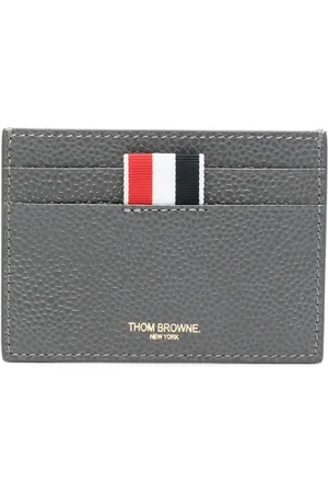Thom Browne Tarjetero en grosgrain