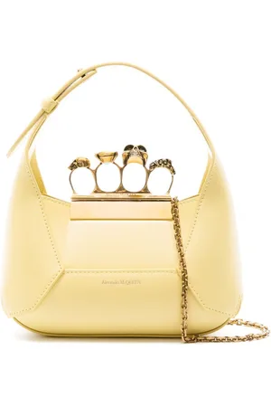 Alexander McQueen Bolso The Jeweled Hobo mini de cuero
