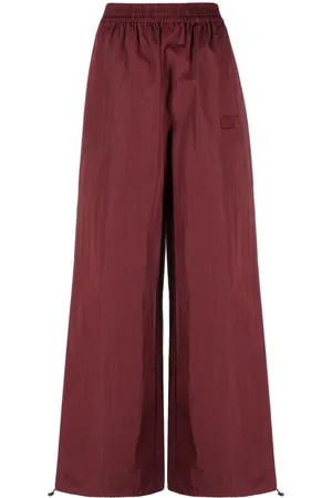 ROTATE Pantalones palazzo con logo bordado