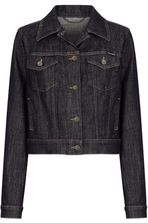 Dolce & Gabbana Chaqueta vaquera con aplique del logo