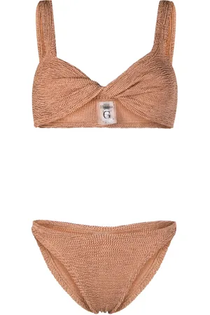 Hunza G Bikini Juno con diseño retorcido