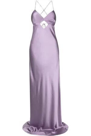 Michelle Mason Vestido largo con aberturas