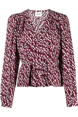 Marant Etoile Blusa Eddy con animal print
