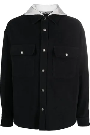 Palm Angels Sobrecamisa con capucha y monograma