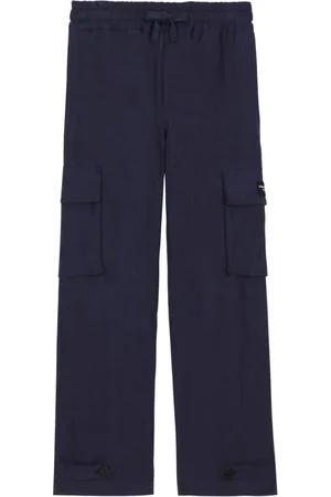 Dolce & Gabbana Pantalones rectos con aplique del logo