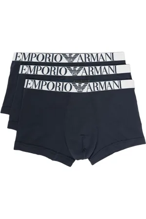 Emporio Armani Pack de 3 calzoncillos con logo en la cinturilla