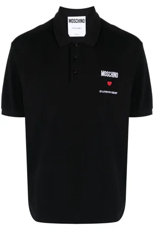 Moschino Polo con logo bordado