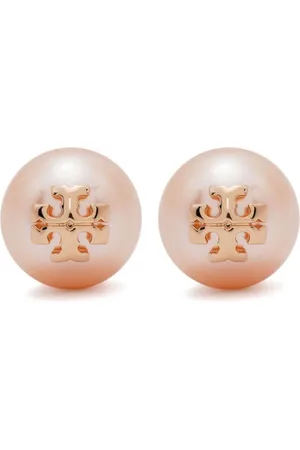 Tory Burch Pendientes Kira con placa del logo