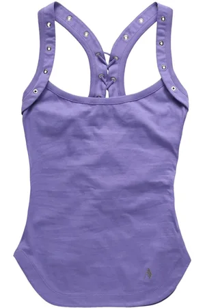 The Attico Top con detalle de ojales