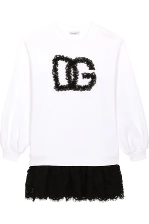 Dolce & Gabbana Vestido corto con logo de apliques