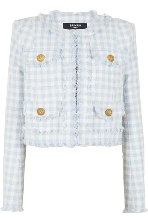 Balmain Chaqueta a cuadros gingham